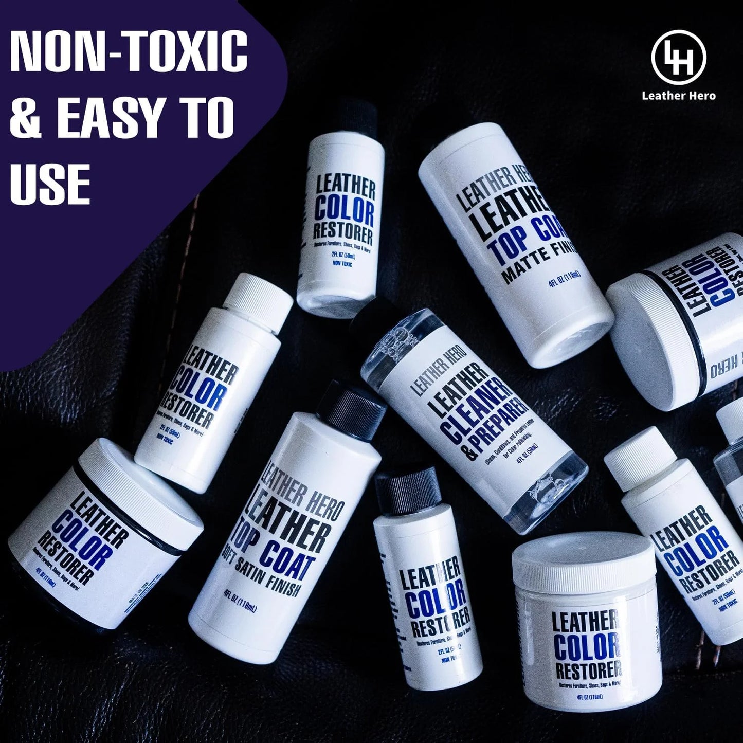Leather Hero Color Restorer Complete Repair Kit