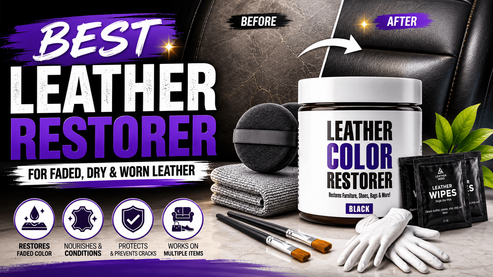 Best Leather Restorer for Faded, Dry, and Worn Leather