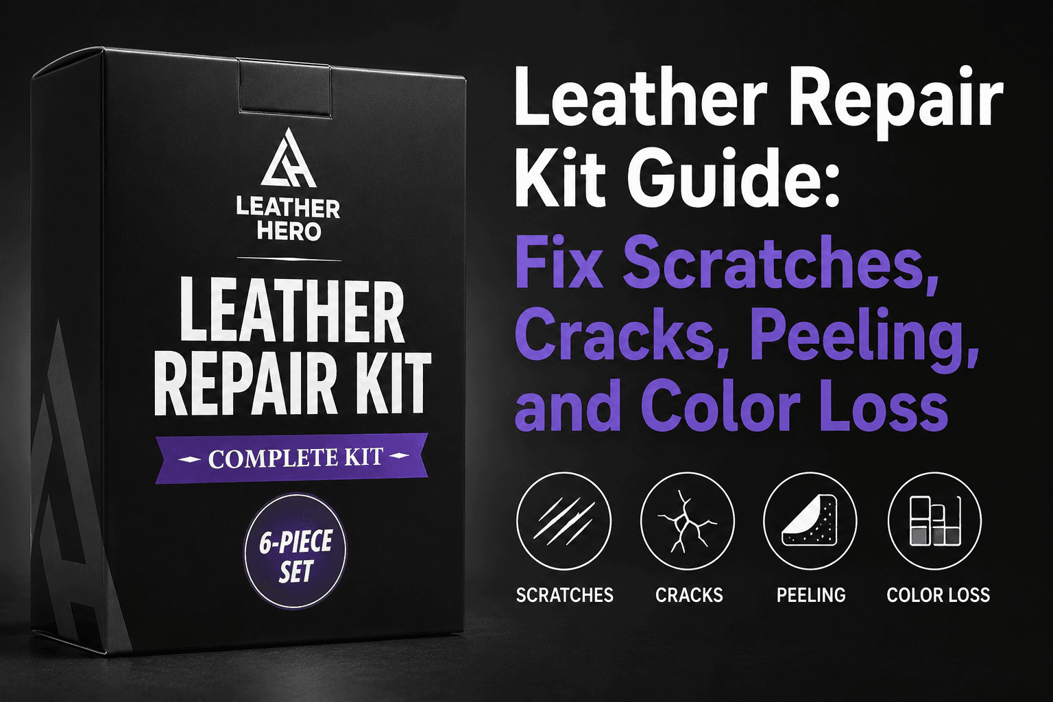 Leather Repair Kit Guide: Fix Scratches, Cracks, Peeling, and Color Loss