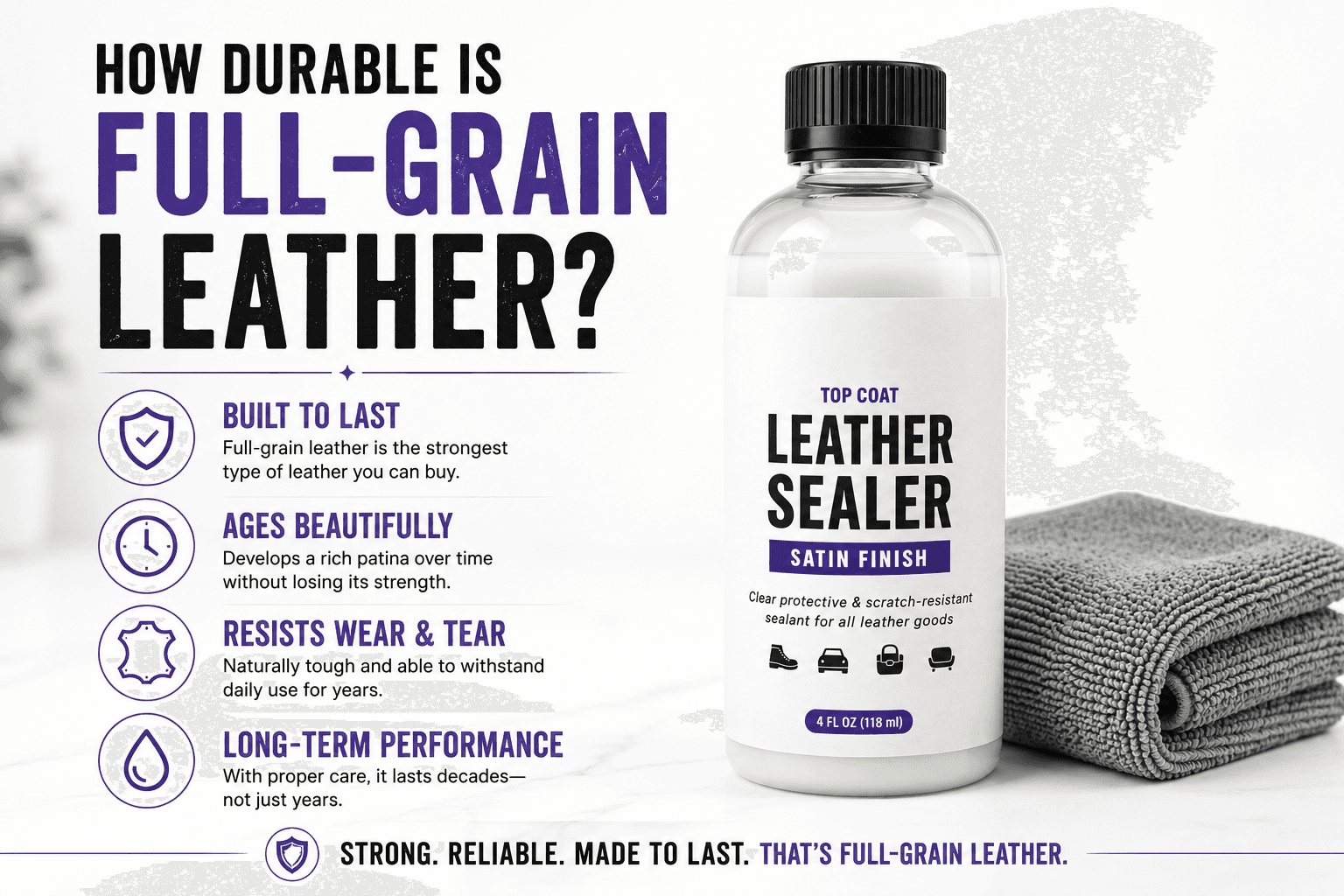 How durable is full-grain leather? blog image