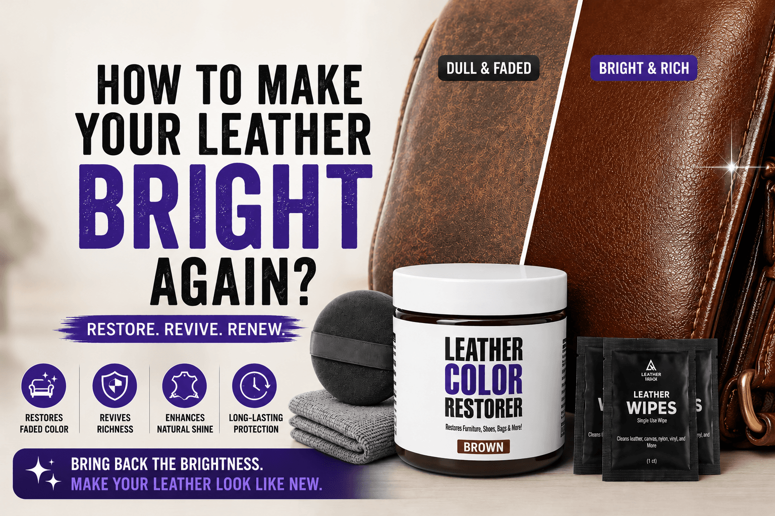 How can I make my leather bright again? blog image