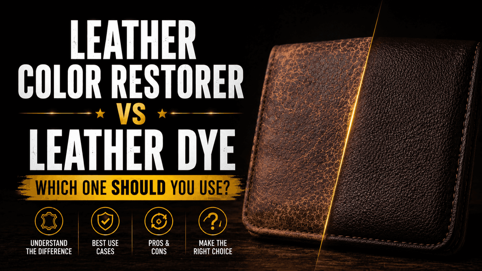 Leather Color Restorer vs Leather Dye: Which One Should You Use?