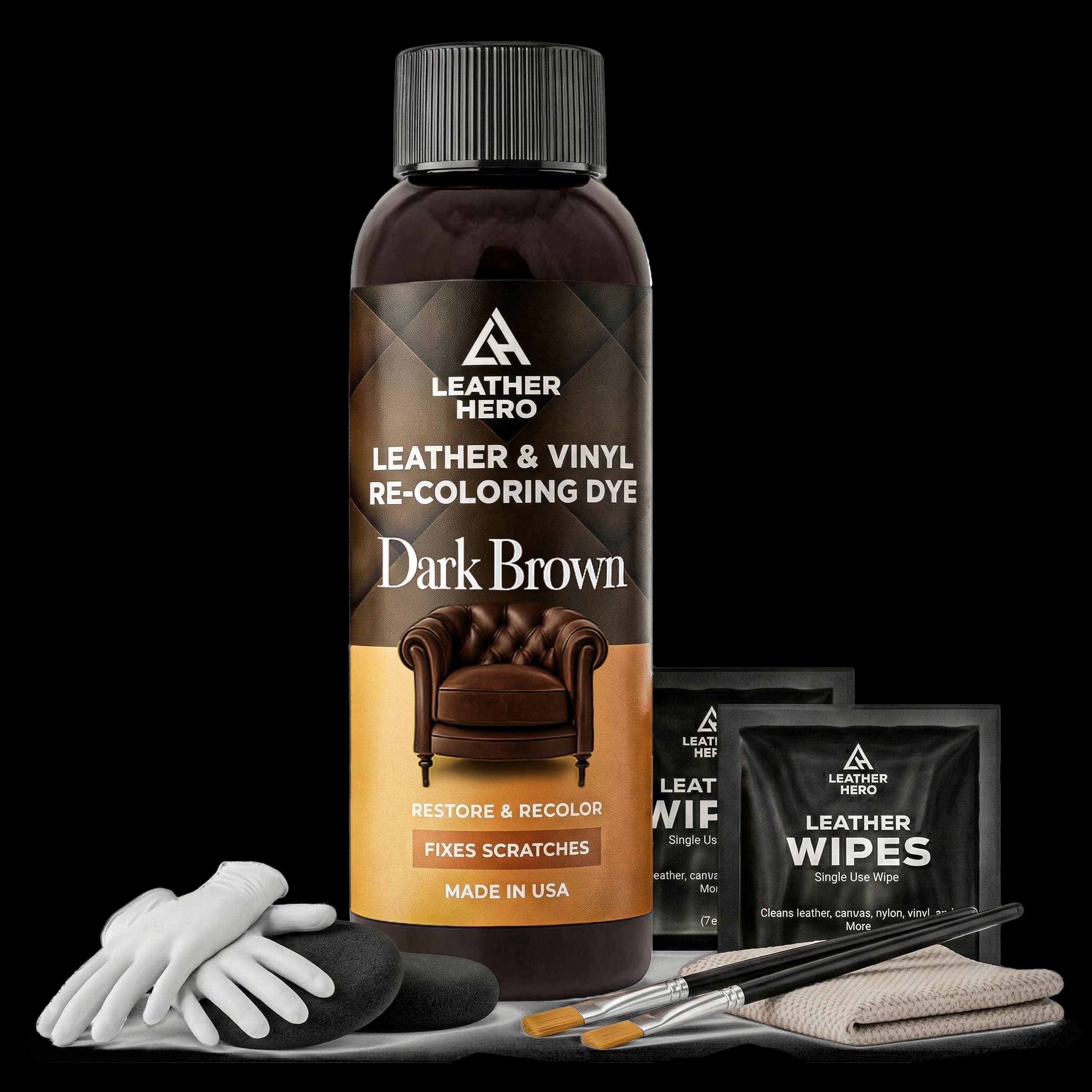 Leather Hero Color Restorer Kit - Black