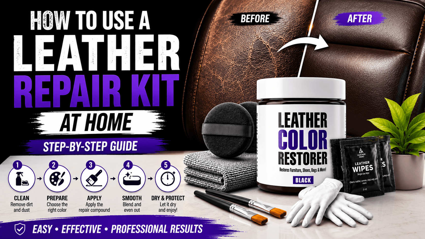 How to Use a Leather Repair Kit at Home: Step-by-Step Guide