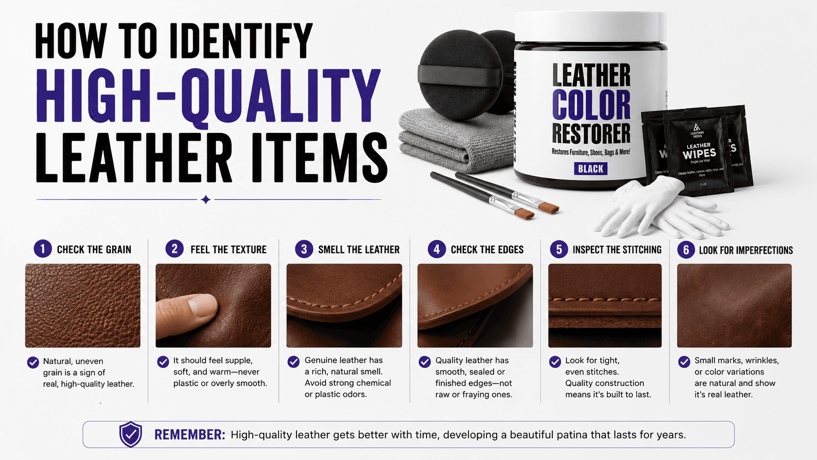 How to identify high-quality leather items (7 steps) blog image