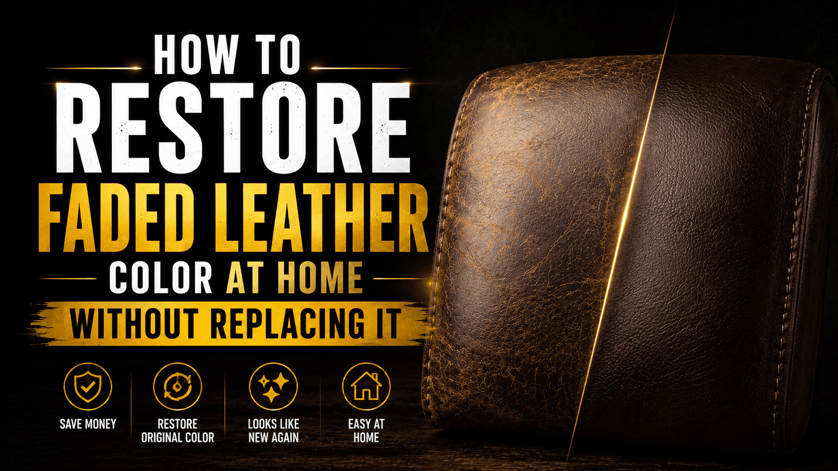 How to Restore Faded Leather Color at Home Without Replacing It