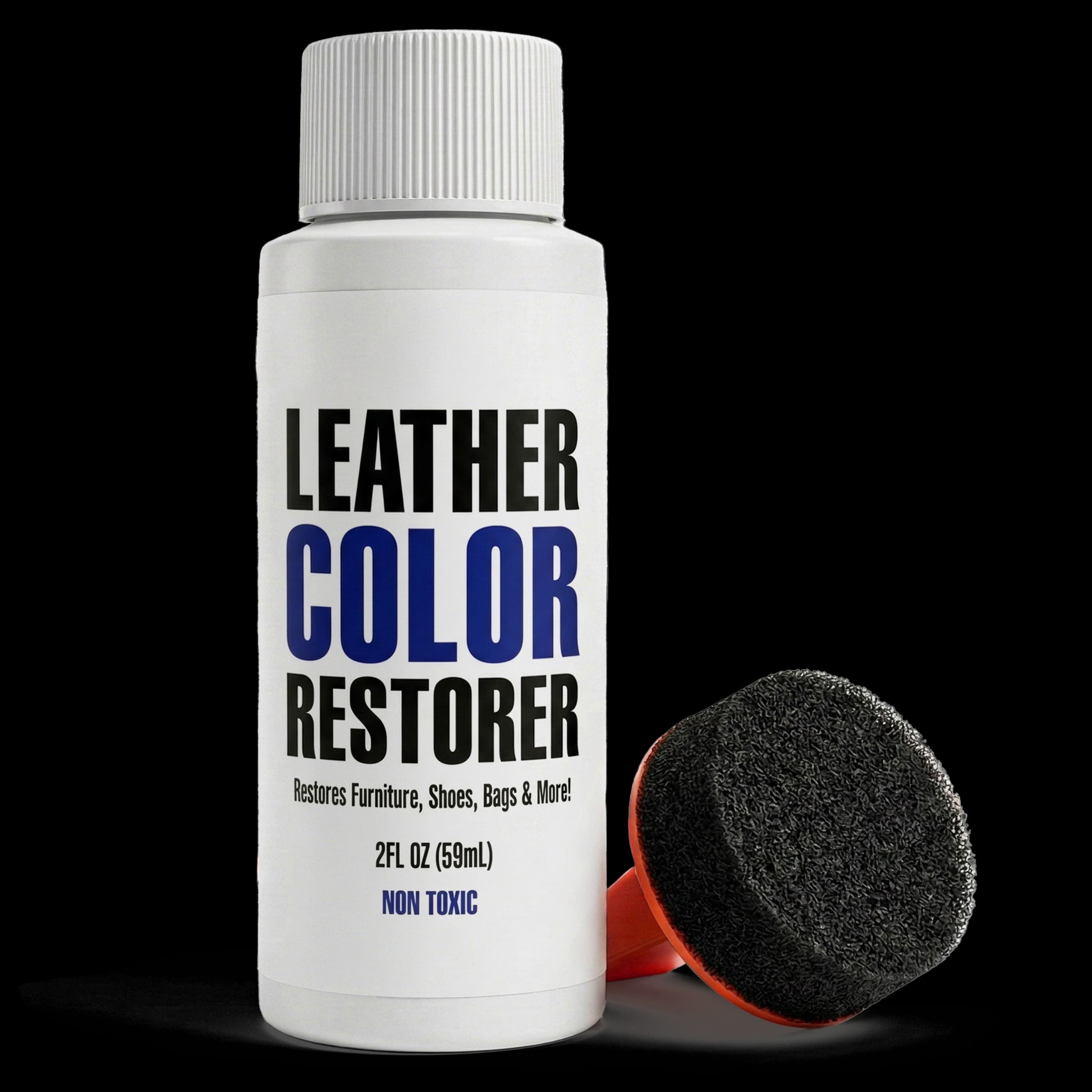 Leather Hero color restorer and applicator for controlled leather repair
